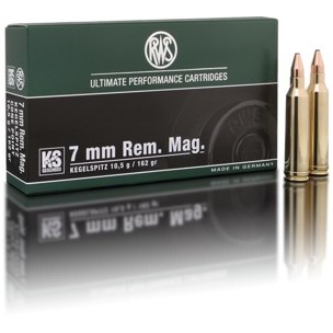 Municion RWS 7mm REM MAG KS 162 grs.